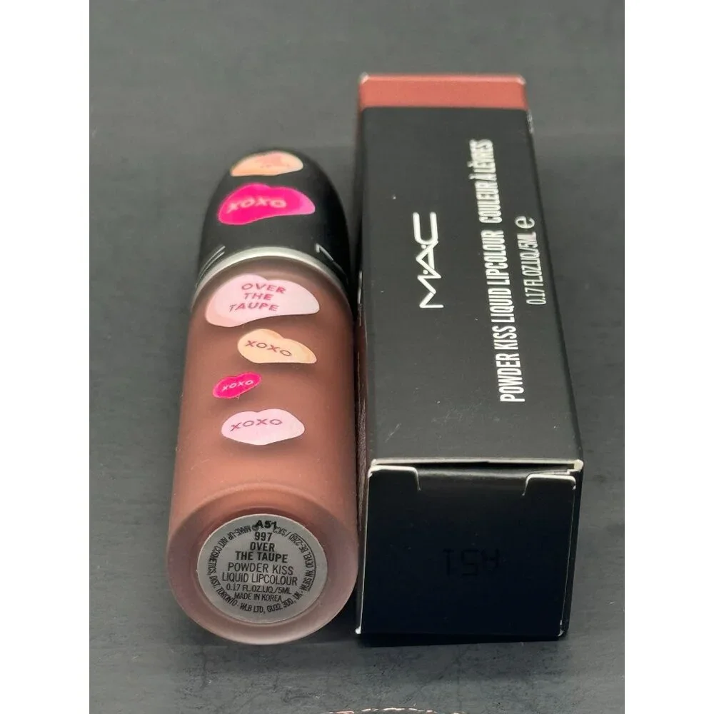 MAC Powder kiss Liquid Lip Color Over the Taupe - 0.17 Oz